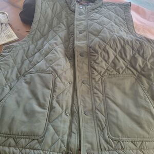 Nwt Ridgecut Quilted Olive Vest with Front Pockets